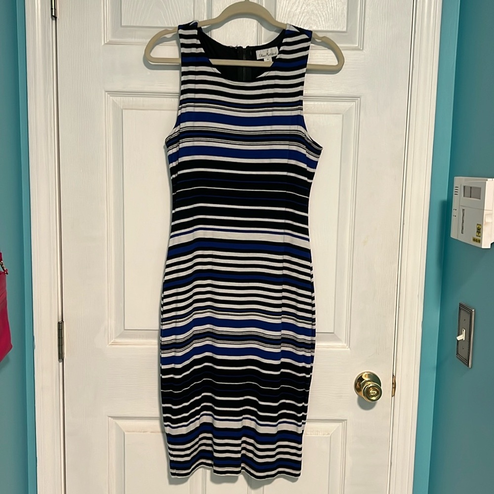 Olivia Matthew’s striped midi dress